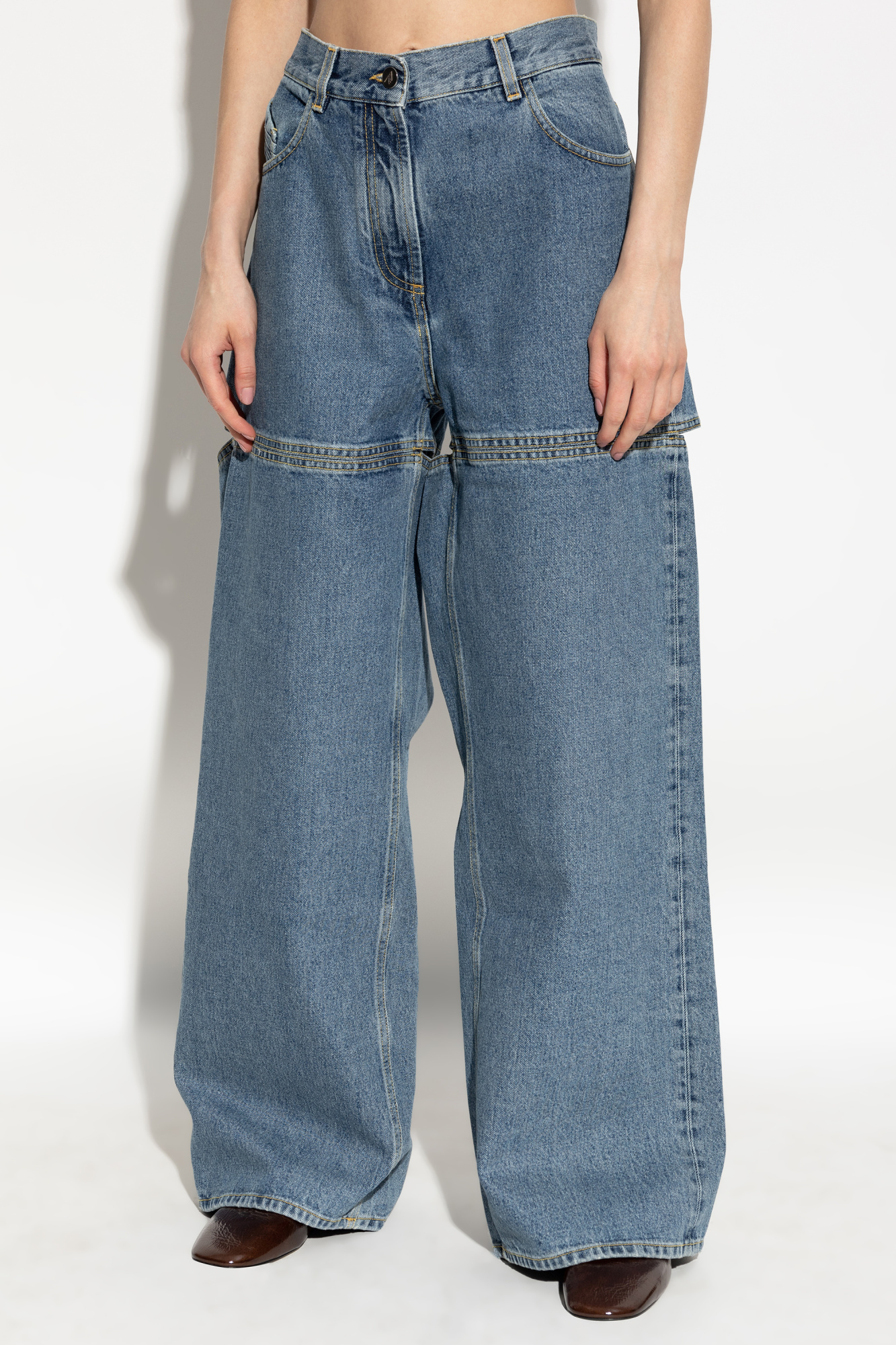 パンツ melt the lady switched denim pants MELT THE LADY switched denim pants